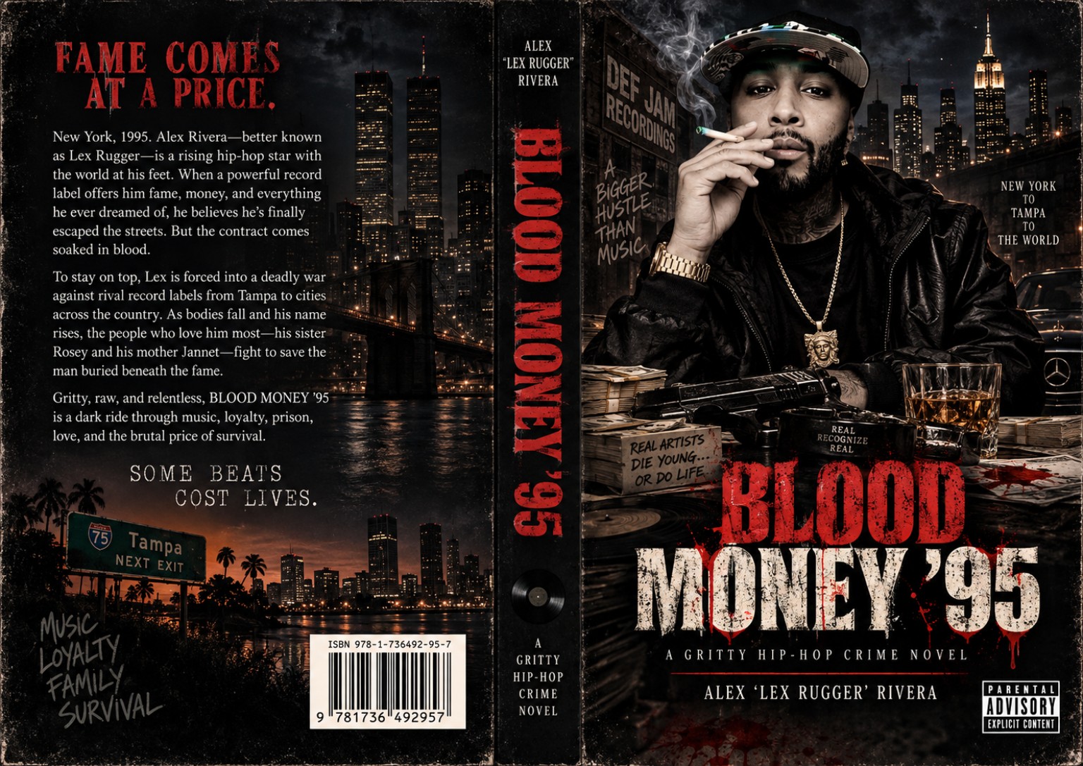 Blood Money ’95 by Alex “Lex Rugger” Rivera book jacket